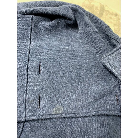 Patagonia Women's Med Navy Blue Double Breasted lined Jacket Cozy Warm Casual - Picture 14 of 15